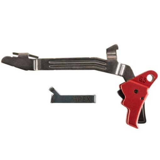 Apex tactical action enhancement trigger kit for glock 17 19 26 34 45 gen5 enhancement drop in red