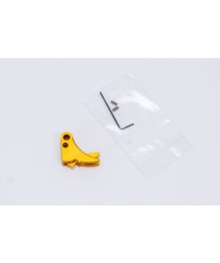 PTI Anodized Aluminum Adjustable Trigger Shoe with safety For Glock Gen 3-4 - Gold