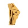 Tyrant cnc gold trigger shoe for glock gen 3 4 – anodized finish
